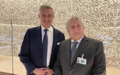 Honorary Consul Jean Pierre Latour met with Filippo Grandi, the 11th United Nations High Commissioner for Refugees.